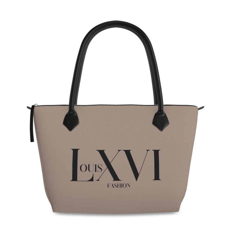 Louis XVI Napa Leather Tote/ Or Satin Matte
