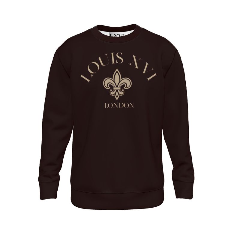 Sweater with Tan fleur-de-lis monogram