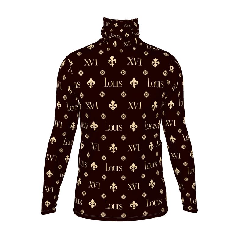 Slim Fit Dark Brown The fleur-de-lis Monogram