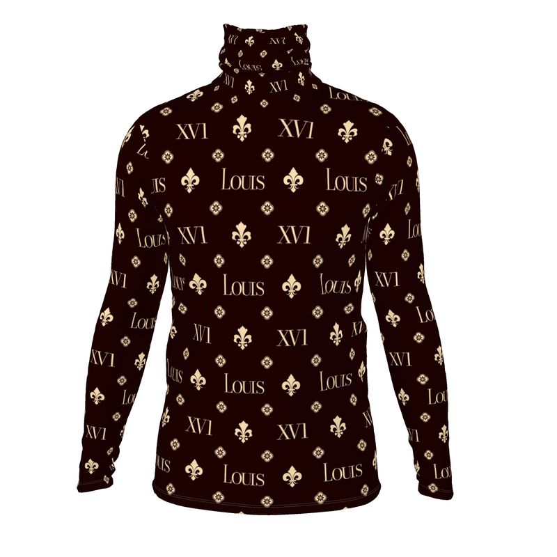 Slim Fit Dark Brown The fleur-de-lis Monogram