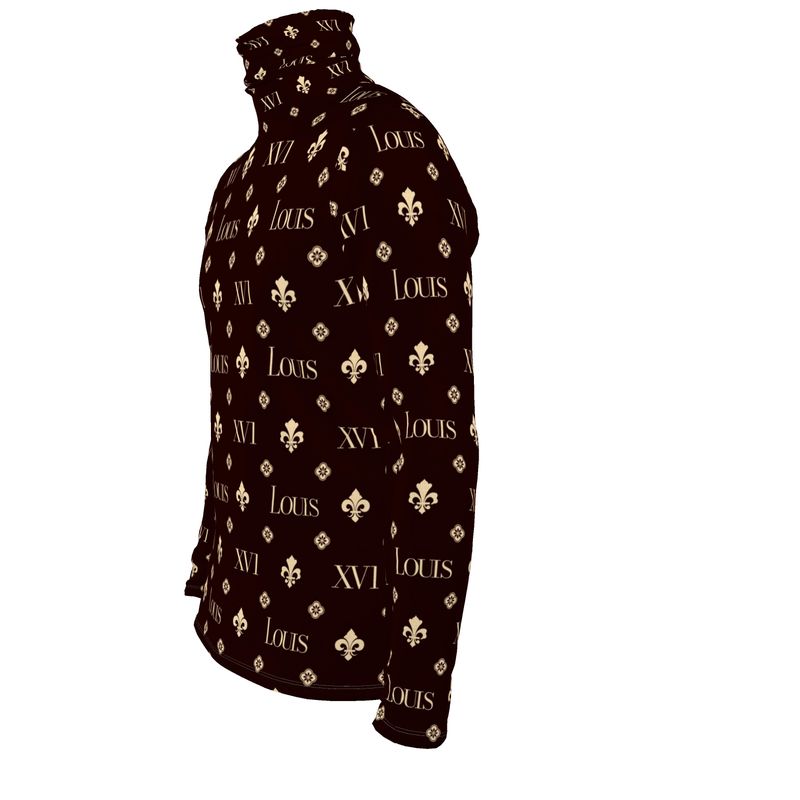 Slim Fit Dark Brown The fleur-de-lis Monogram