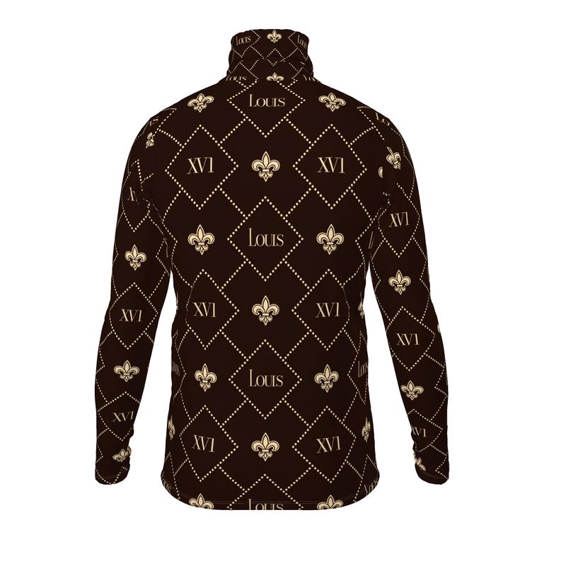 Slim Fit Dark Brown The fleur-de-lis Monogram