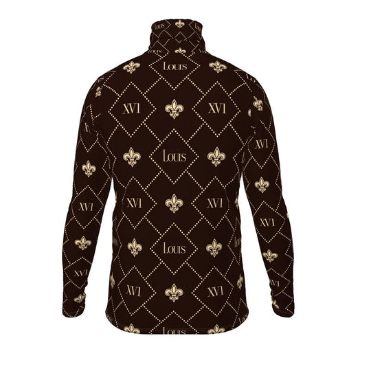 Slim Fit Dark Brown The fleur-de-lis Monogram