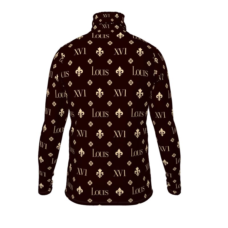 Slim Fit Dark Brown The fleur-de-lis Monogram