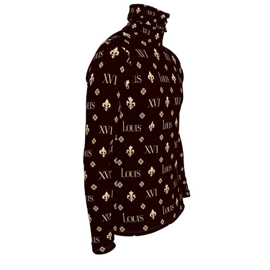 Slim Fit Dark Brown The fleur-de-lis Monogram