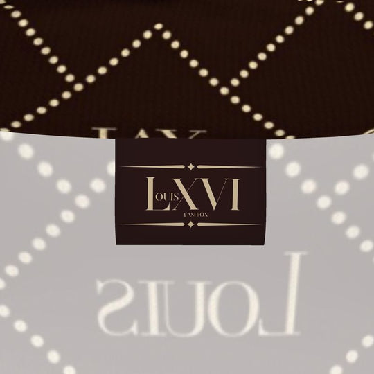 Slim Fit Dark Brown The fleur-de-lis Monogram