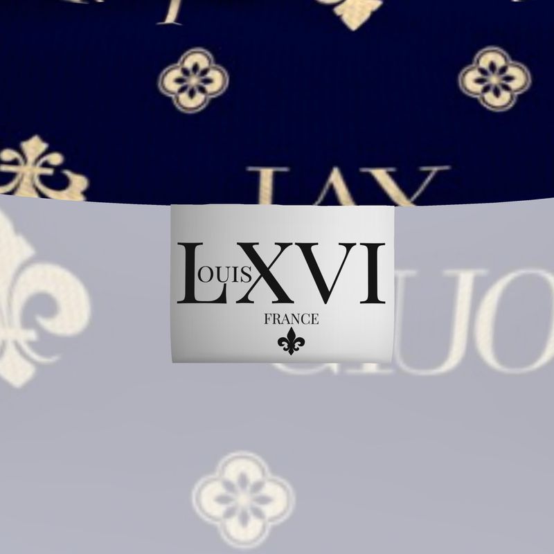 Slim Fit Navy  The fleur-de-lis Monogram