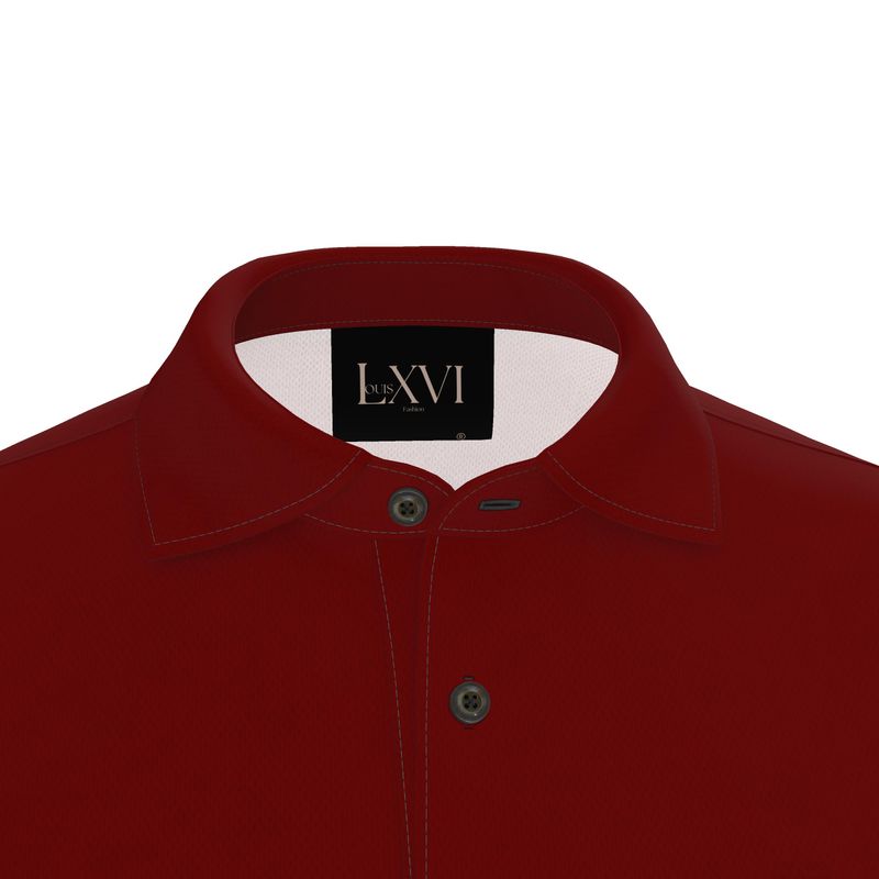 Louis XVI Palace Casual Polo Burgundy