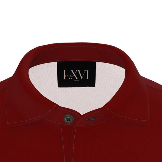 Louis XVI Palace Casual Polo Burgundy