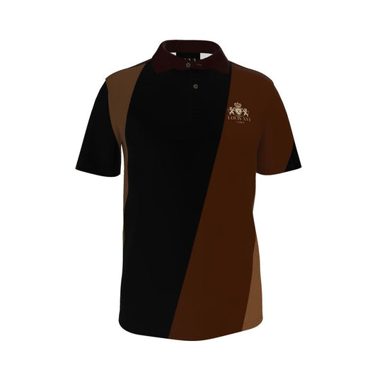 Louis XVI Count Polo Striped Black Brown