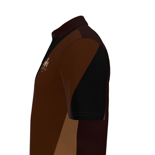 Louis XVI Count Polo Striped Black Brown