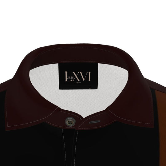 Louis XVI Count Polo Striped Black Brown