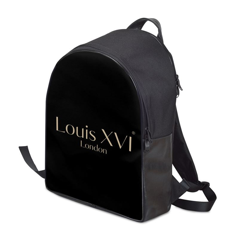 Louis XVI Napa Leather Kings Back Pack Black