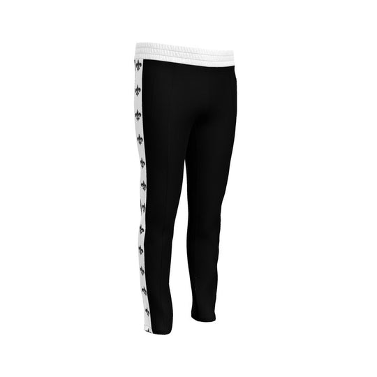 Louis XVI Royal Tracksuit Pants Black White Trim