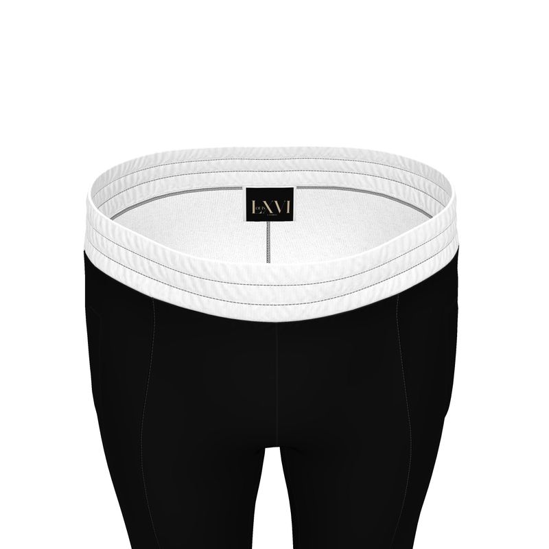 Louis XVI Royal Tracksuit Pants Black White Trim