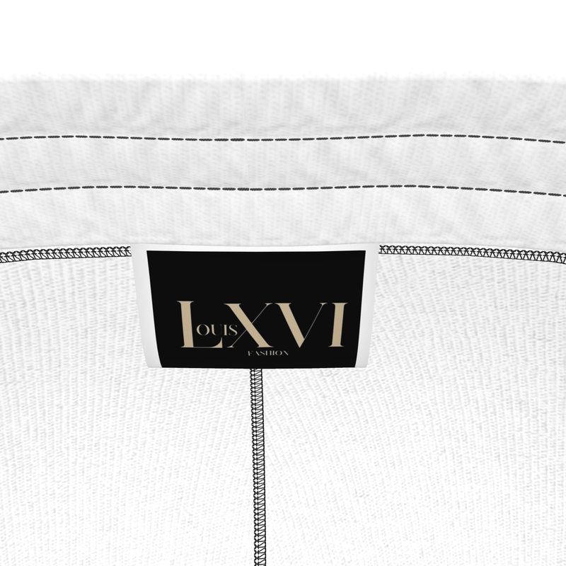 Louis XVI Royal Tracksuit Pants Black White Trim